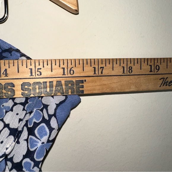 Lauren Ralph Lauren Women’s 16 Floral Tiered Lined Skirt Blue Preppy Casual Y2K - Picture 10 of 10